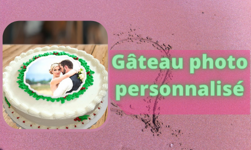 Gâteau photo personnalisé
