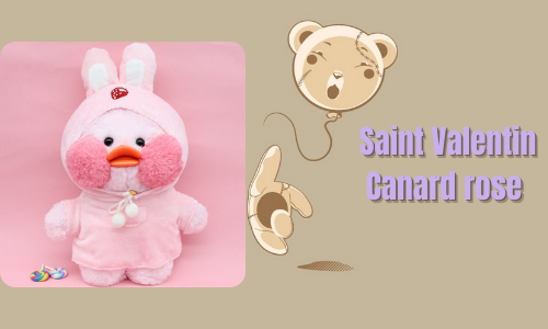 Saint Valentin Canard rose 