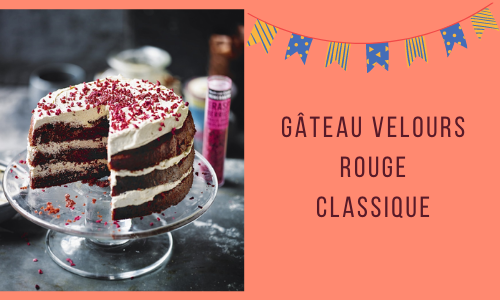 G&acirc;teau velours rouge classique