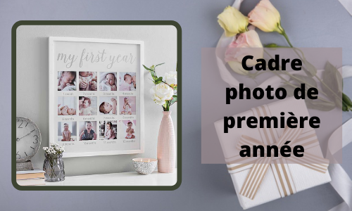 Cadre photo de premi&egrave;re ann&eacute;e