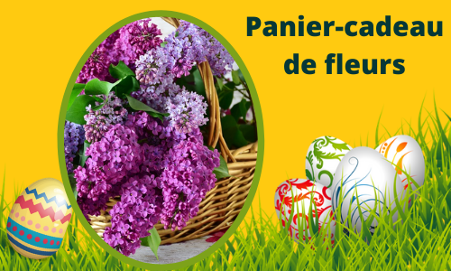 Panier-cadeau de fleurs