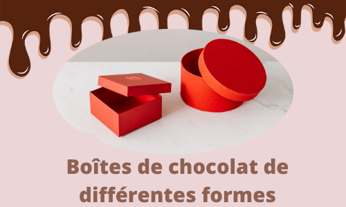 Bo&icirc;tes de chocolat de diff&eacute;rentes formes
