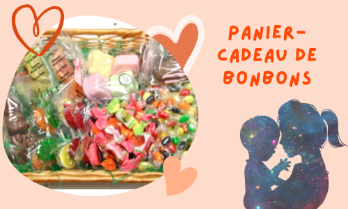 Panier-cadeau de bonbons