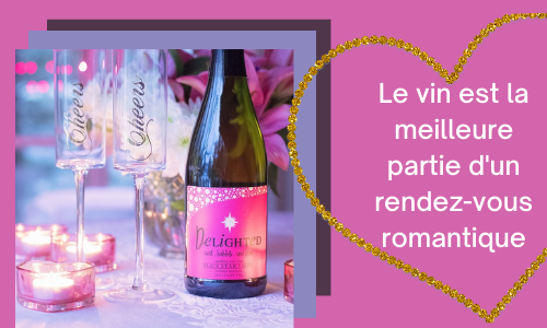 Le vin est la meilleure partie d'un rendez-vous romantique