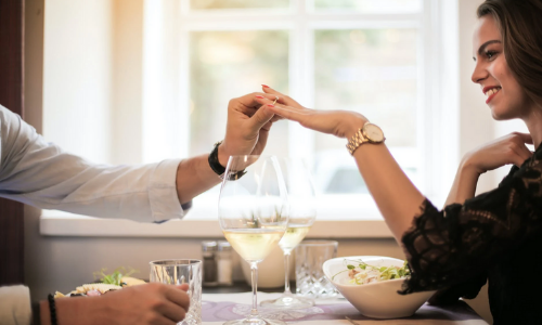 Plan de rendez-vous merveilleux pour une jolie dame