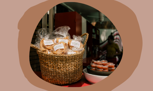 Panier-cadeau d&eacute;coratif