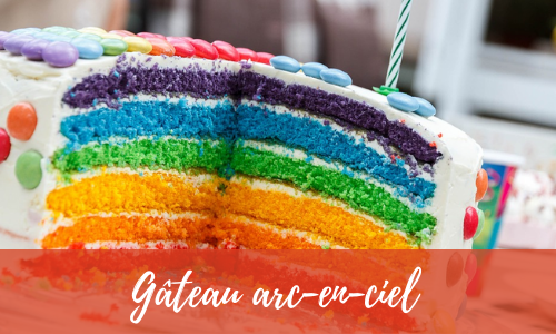G&acirc;teau arc-en-ciel