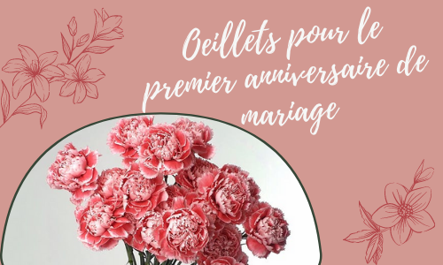 Oeillets pour le premier anniversaire de mariage