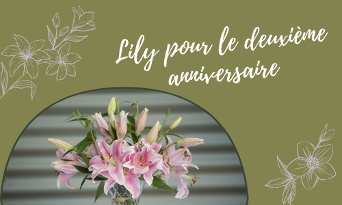 Lily pour le deuxième anniversaire