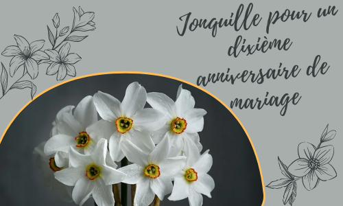 Jonquille pour un dixième anniversaire de mariage