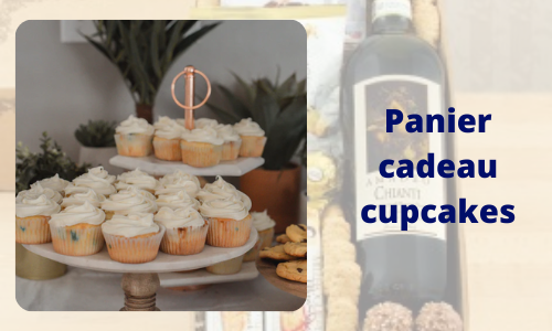 Panier cadeau cupcakes