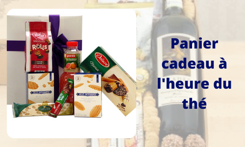 Panier cadeau &agrave; l'heure du th&eacute;