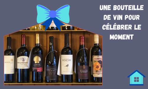  Une bouteille de vin pour célébrer le moment