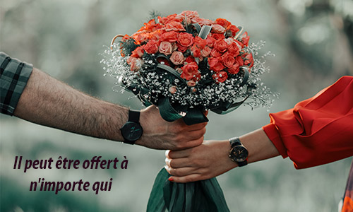 Il peut &ecirc;tre offert &agrave; n'importe qui