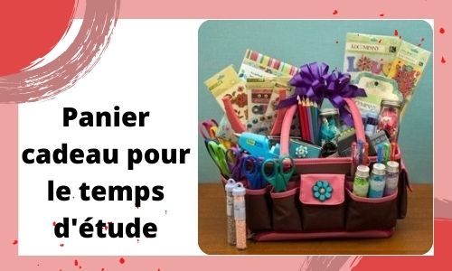 Panier cadeau pour le temps d'étude