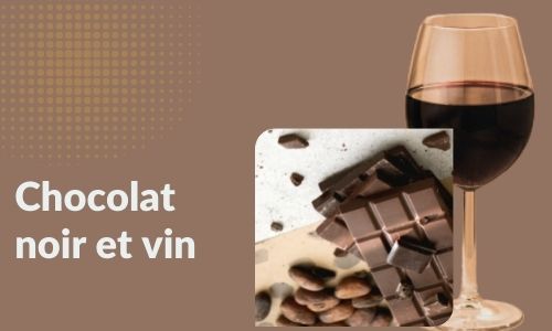 Chocolat noir et vin