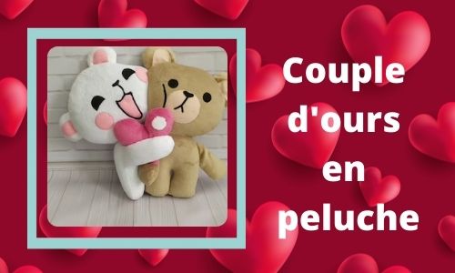 Couple d'ours en peluche