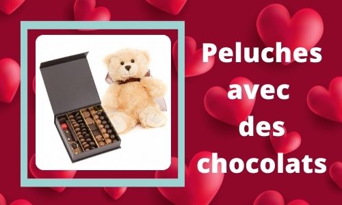 Peluches avec des chocolats