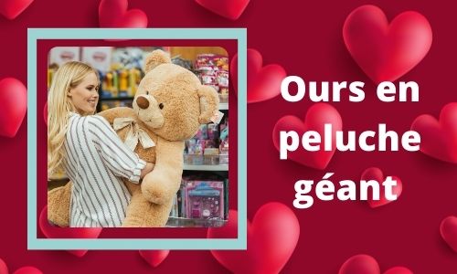 Ours en peluche g&eacute;ant
