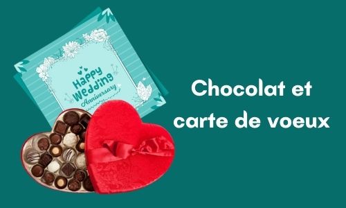 Chocolat et carte de voeux