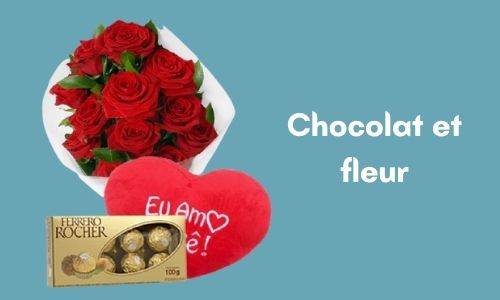 Chocolat et fleur