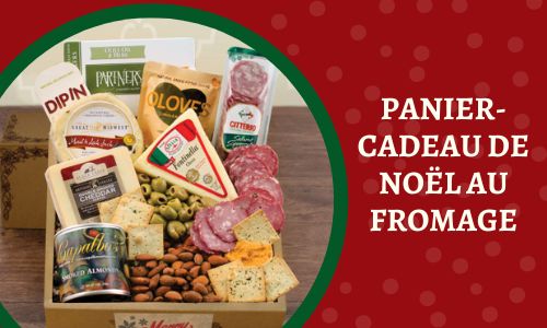Panier-cadeau de No&euml;l au fromage