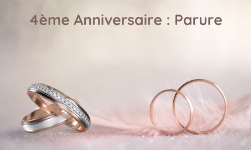 4e&nbsp;anniversaire&nbsp;:&nbsp;Ensemble de bijoux