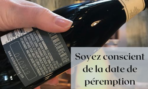 Soyez conscient de la date de p&eacute;remption