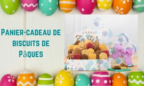 Panier-cadeau de biscuits de Pâques