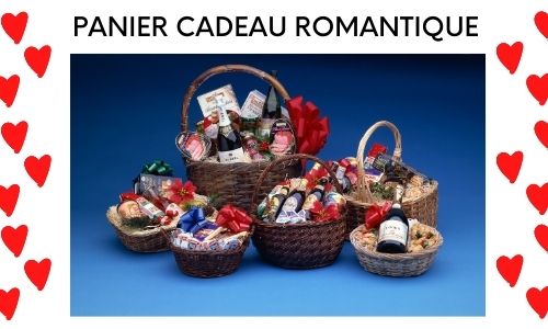 Panier cadeau romantique
