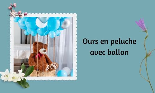 Ours en peluche avec ballon