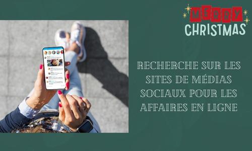 Recherche sur les sites de m&eacute;dias sociaux pour les affaires en ligne