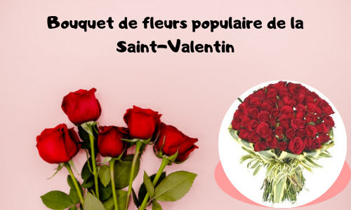 Bouquet de fleurs populaire de la Saint-Valentin