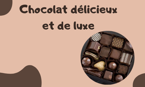 Chocolat délicieux et de luxe