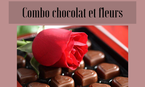 Combo chocolat et fleurs