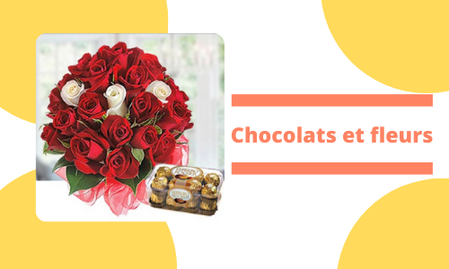 Chocolats et fleurs