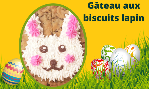 Gâteau aux biscuits lapin