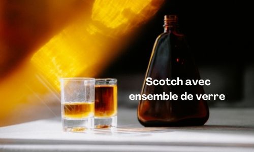Scotch avec ensemble de verre