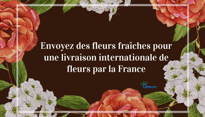 Envoyer des fleurs fraîches pour une livraison internationale de fleurs par la France 